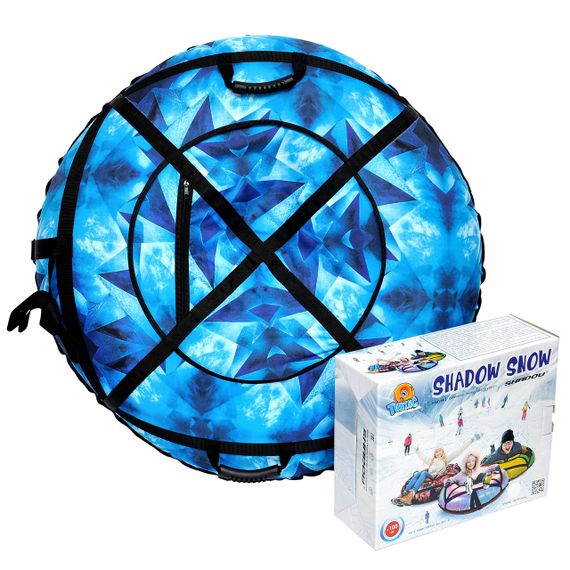 Тюбінг 100 см "блакитний кристал" (Оксфорд, ПВХ) Тюбінг для снігу