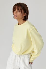 Однотонний базовий лонг oversize - жовтий цвет, ONE SIZE (є розміри)