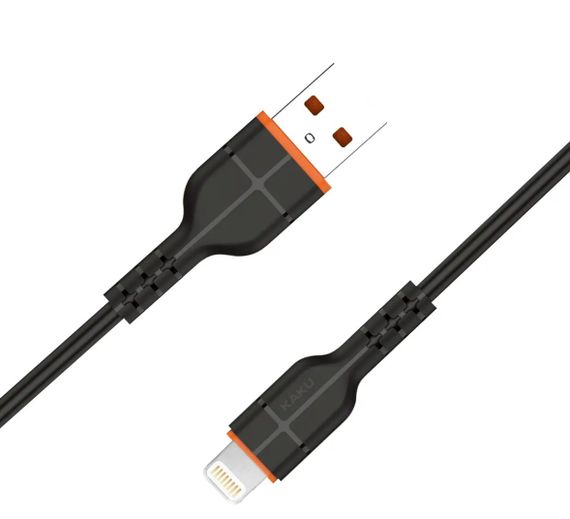 USB кабель Kaku KSC-225 USB - Lightning 1m - Black | Зображення 1