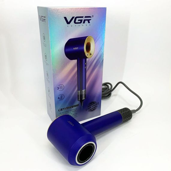 Удобный фен для укладки волос VGR V-445, Фен для объемной укладки разных типов волос JW-26 | Зображення 7