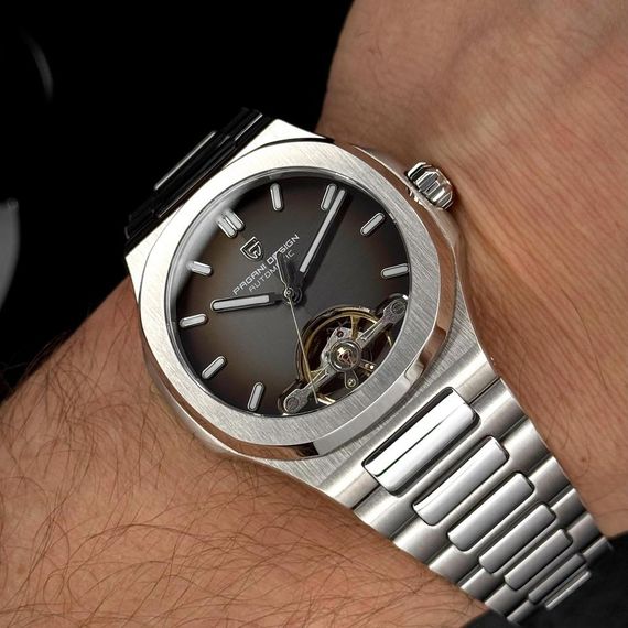 Чоловічий годинник Pagani Design PD-YS025 Silver-Brown | Зображення 3