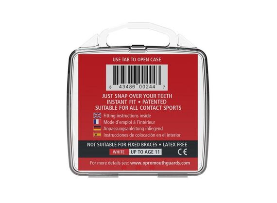 Капа OPRO Snap-Fit дитяча (вік до 11) Clear (art.002143015) | Зображення 8