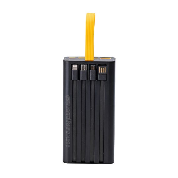 Повербанк SmartX X-101 Fast Charge Power Bank 20000mAh зовнішній акумулятор 4 вбудованих кабелі | Зображення 1