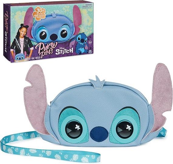 Интерактивная сумочка кошелек Дисней Стич Оригинал Purse Pets Stitch Plush Crossbody Bag