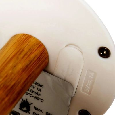 Фонарь Bo-Camp Cambridge Rechargeable 200 Lumen Bamboo/White (5818792) | Зображення 2