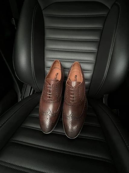 Шикарні коричневі оксфорди 42 розмір | Зображення 1