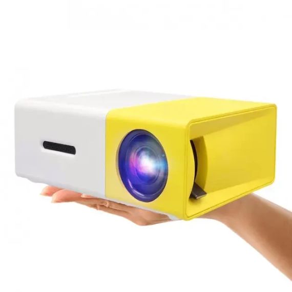 Мультимедійний портативний проєктор UKC YG-300 з динаміком White/Yellow | Зображення 1