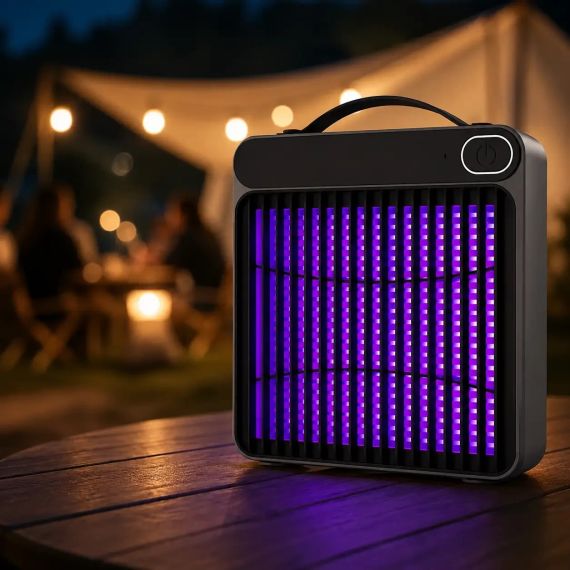 Електричний відлякувач комах Mosquito Killing Lamp BG-010 / УФ-лампа від комарів 360° USB / Настінний знищувач комах | Зображення 3