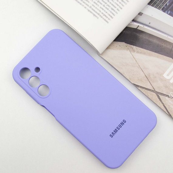 Чохол Silicone Cover Lakshmi Full Camera (AAA) with Logo для Samsung Galaxy A15 4G/5G / M15 5G Бузковий / Dasheen | Зображення 1
