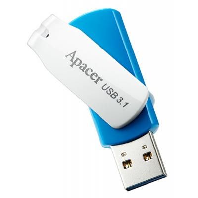 Flash Drive Apacer AH357 64GB (AP64GAH357U-1) Blue/White (AP64GAH357U-1) | Зображення 2