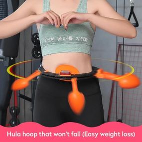 Умный массажный обруч Hula Hoop который не падает с счетчиком EL-1139