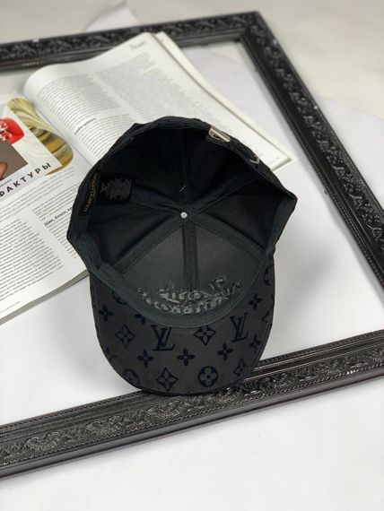 Кепка Louis Vuitton black on black с010 | Зображення 3