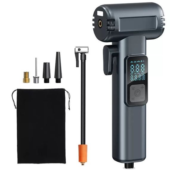Автомобильный компрессор перезаряжаемый 150PSI 12V с Powerbank SW-201B | Зображення 3