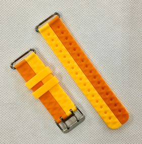 Силиконовый ремешок для детских часов Smart Kids Q60 / Q80 / Q90 / Q100 - Orange&Yellow