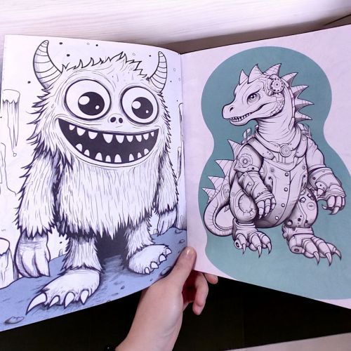Розмальовка "Monster Party" 18 малюнків | Зображення 1
