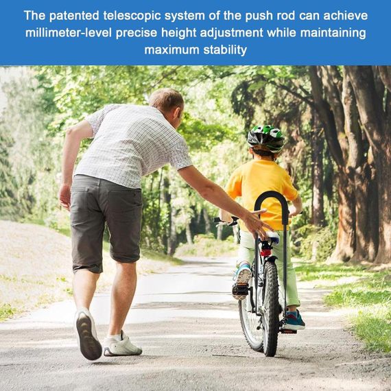Ручка-тримач для навчання їзди на дитячому велосипеді біговелі розсувна 55-74 см, для штовхання велосипеда та балансування | Зображення 5