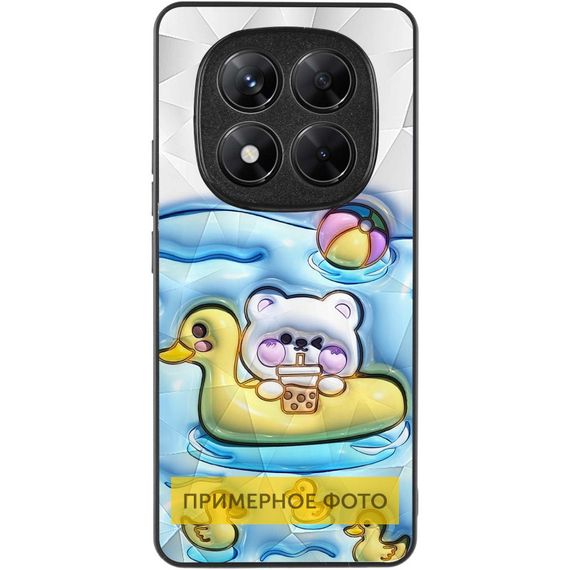 TPU+PC чохол Prisma Fluffie для Xiaomi Redmi Note 14 4G (Int. version) Ducklings | Зображення 1