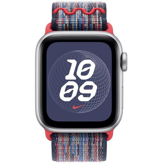 Ремінець Nike Sport Loop для Apple Watch 38/40/41/42mm(ser.10) Blue / Red | Зображення 2