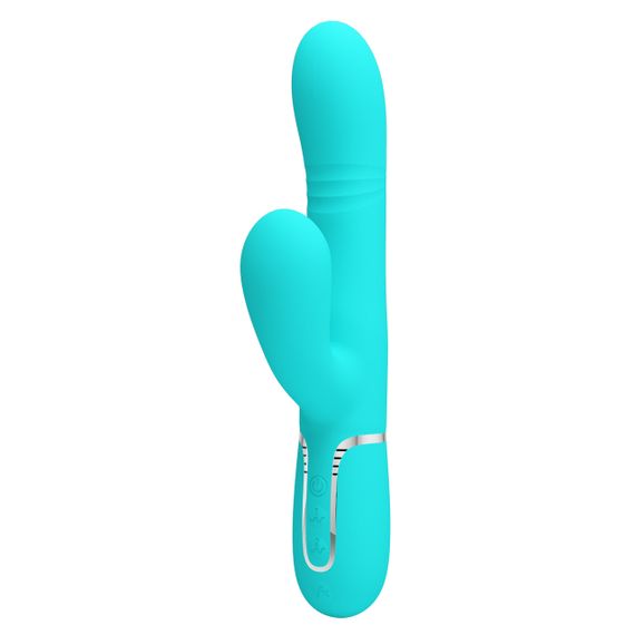 Вібромасажер із поступальним рухом серії Pretty Love - Mariana Twinkled Green 7 vibration functions 4 rolling functions, sexstyle | Зображення 2