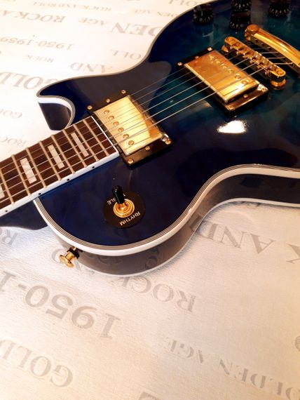 Електрогітара Gibson Les Paul Custom Blue China | Зображення 5