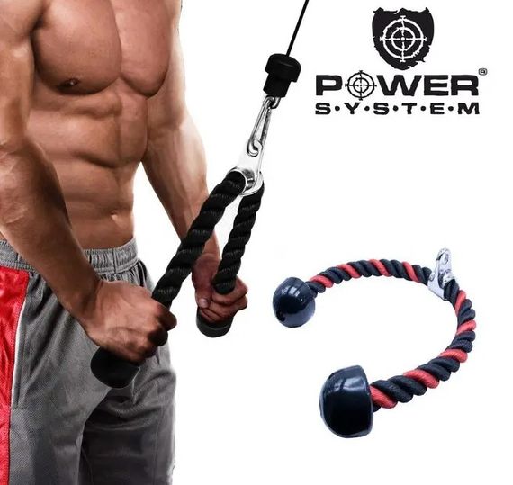 Канат для трицепса з подвійним хватом Power System PS-4041 Triceps Rope Black/Red (PS-4041_Black) | Зображення 3