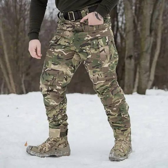 Штани водовідштовхувальні 13 кишень зимові тактичні на флісі Apex мультикам | Зображення 3