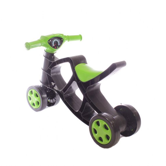 Дитячий біговел Мінібайк 0136/01 чорний з зеленим | Зображення 1