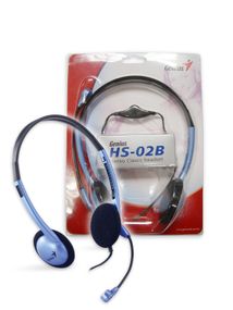 Гарнитура Genius HS-02B 3.5mm Blue (31710037100)