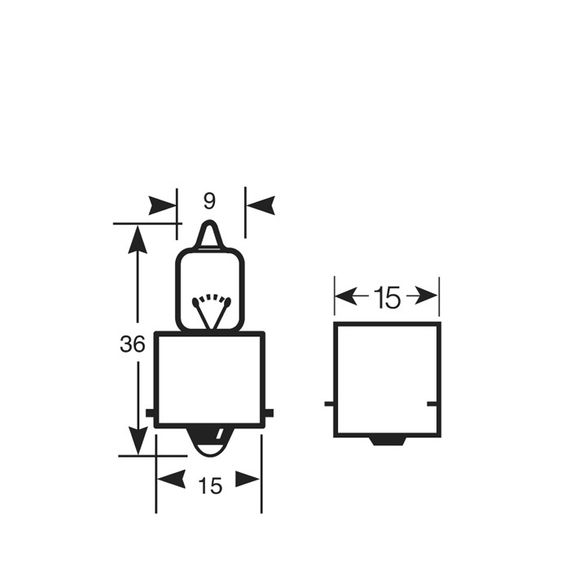 Указательная лампа галогеновая RING 795 12v 50w BA15S Halogen | Зображення 1