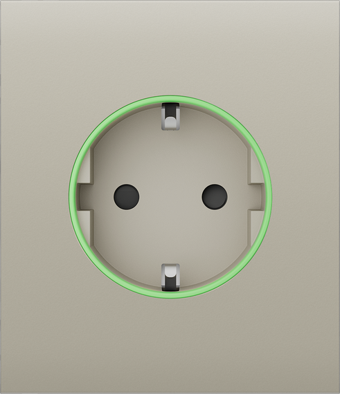 Ajax CenterCover (smart) [type F] [55] ASP ivory фронтальна панель - Розетки