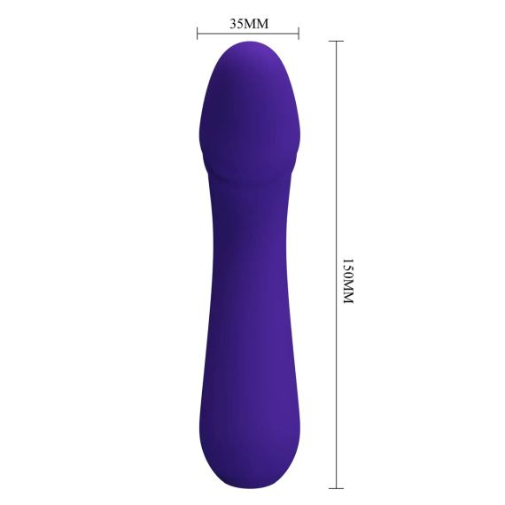 Вібромасажер для стимуляції точки G Pretty Love - Cetus Dark Purple, BI-014723-3 Sex Aura | Зображення 8