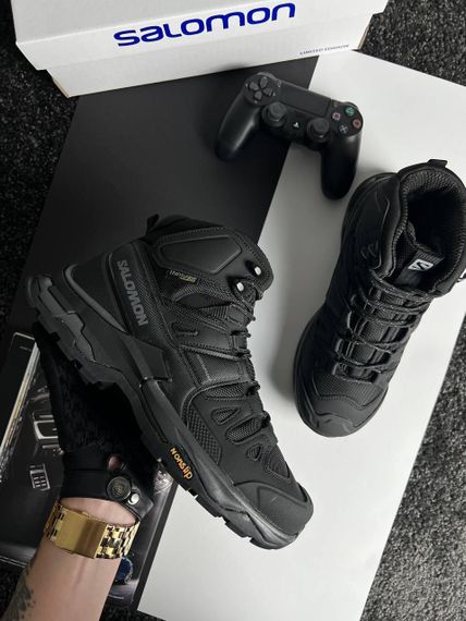 Чоловічі зимові кросівки Salomon Quest 4 GTX Black Grey Fur  , В'єтнам 43 28 | Зображення 5