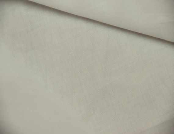 Батист итальянский хлопковый натуральный с эластаном молочный однотонный полупрозрачный MI 92 | Зображення 4
