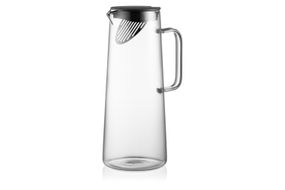 Глечик ARDESTO Graphite з кришкою, 1350 мл, боросилікатне скло (AR2613GR)