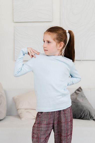 Джемпер для дівчинки Носи своє 146 Світло-блакитний (p-6677-158723) | Зображення 1