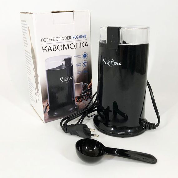 Кофемолка электрическая Suntera SCG-602, кофемолка электрическая домашняя, измельчитель NR-679 кофейных зерен | Зображення 6
