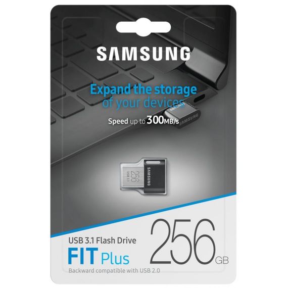 Flash Drive Samsung Fit Plus 256GB (MUF-256AB/APC) Black | Зображення 6