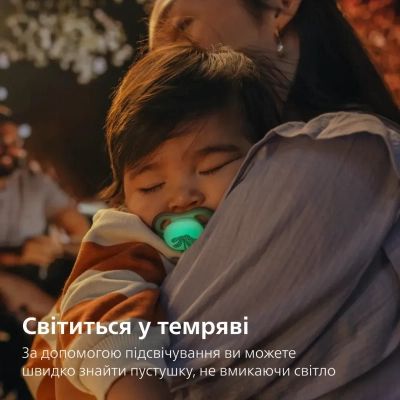 Пустышка Philips AVENT Ultra Air Нічна 6-18 місяців 2 шт (SCF376/31) | Зображення 3