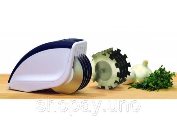 Ніж для нарізки 3 в 1 Rolling Mincer w-53 та Tenderizer з часниковим пресом овочерізка | Зображення 3