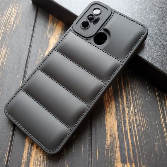 Чохол силіконовий Down Jacket для Tecno Spark 7 колір Чорний
