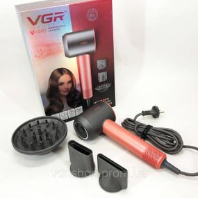 Фен с холодным воздухом для укладки VGR, Фен с регулировкой температуры для укладки GT-12