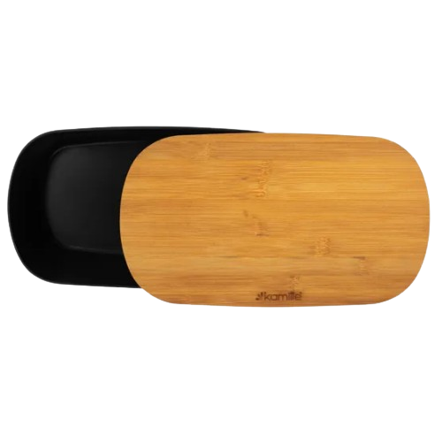 Хлібниця бамбук.кришка 36*20,2*13,5см чорний 1132B KAMILLE | Зображення 2