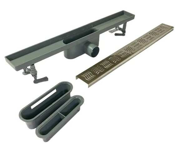 Душовий канал Maxiflow Classic Line 60 см решітка Хвиля 4012.0Y050K.060.1 | Зображення 4