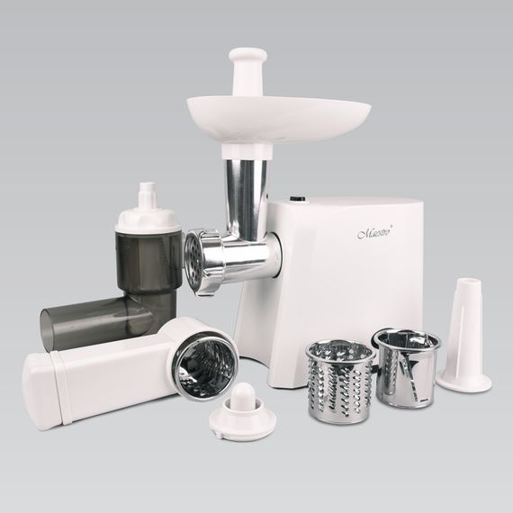 М'ясорубка електрична Maestro MR-852, 1000 Вт, з металевим шнеком і реверсом, для дому та кухні