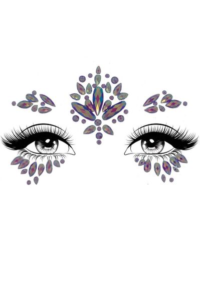 Стрази-прикраси для обличчя Leg Avenue Verity face jewels sticker, наліпки Sex Aura