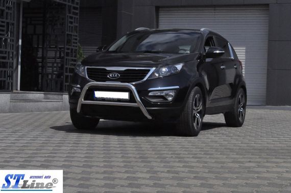 Кенгурятник WT006 (нерж.) для Kia Sportage 2010-2015 гг | Зображення 2