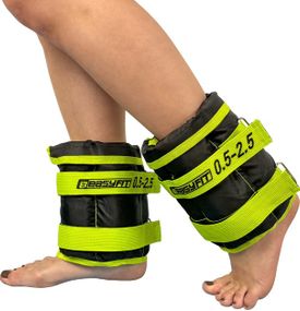 Обтяжувачі EasyFit 0,5-2,5 кг для ніг та рук Чорний-зелений (EF-WHT-0,5-2,5-L)