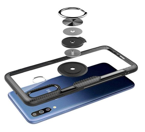 Чохол Primolux Ring Magnetic Stand для Samsung Galaxy M30 2019 (SM-M305F) - Black | Зображення 3