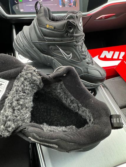 Чоловічі зимові кросівки  M2K Tekno Mid All Black Fur , В'єтнам 44 28.0 см | Зображення 8