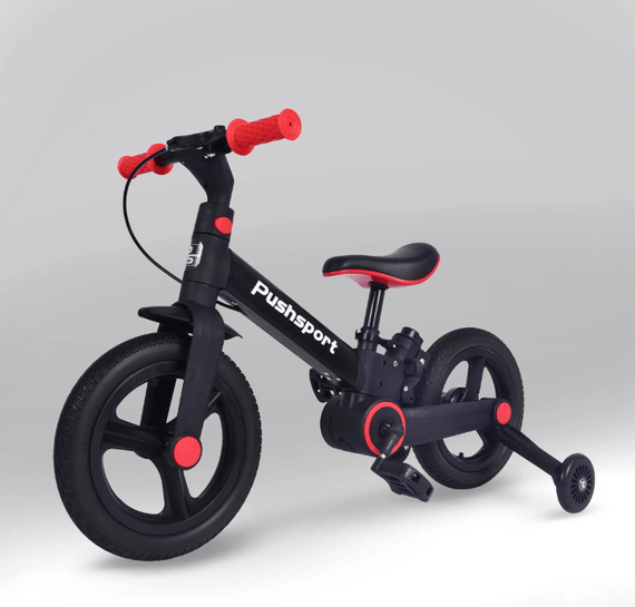 Детский велосипед-биговел 2в1 PUSH SPORT M10 | Ручной тормоз, страховочные колеса и регулируемое сиденье | Зображення 3